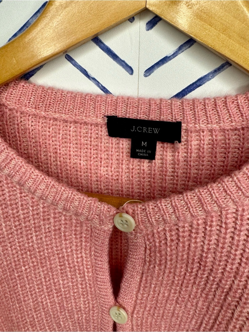 J.Crew Statement Button Cardigan Pink size medium - Picture 6 of 9